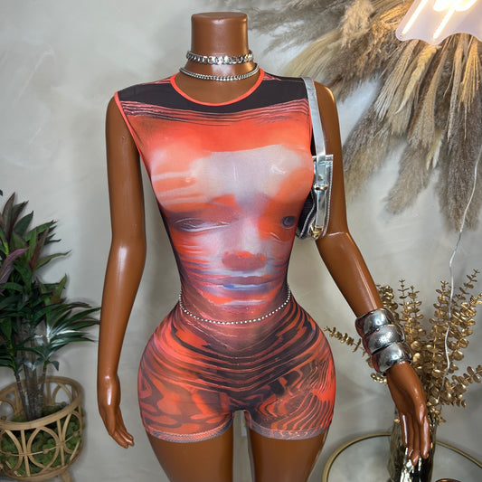 Red Rum Face Romper