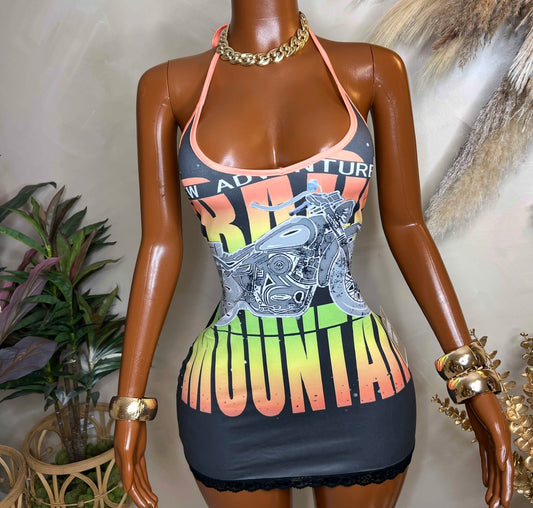 Motorsport Mini Dress