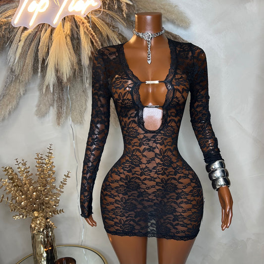 Long Sleeve Lace Dress