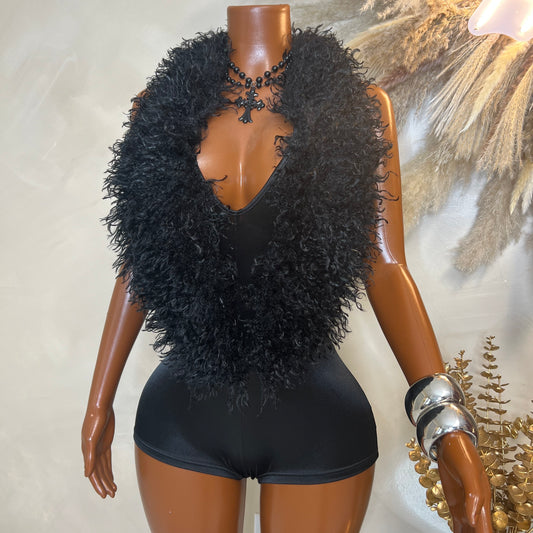 Fur Hot Girl Romper