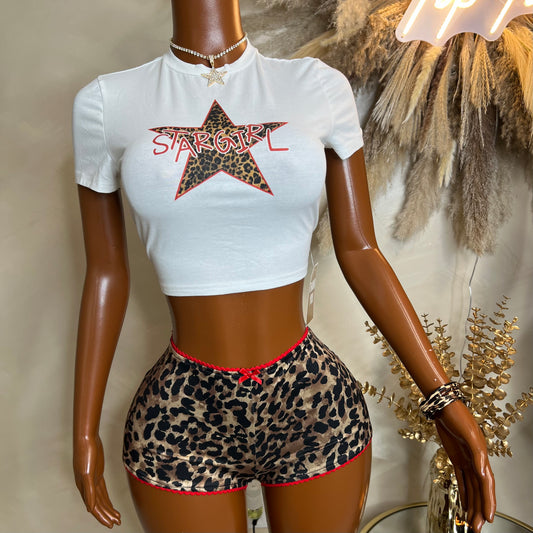 Cheetah Star Girl Set